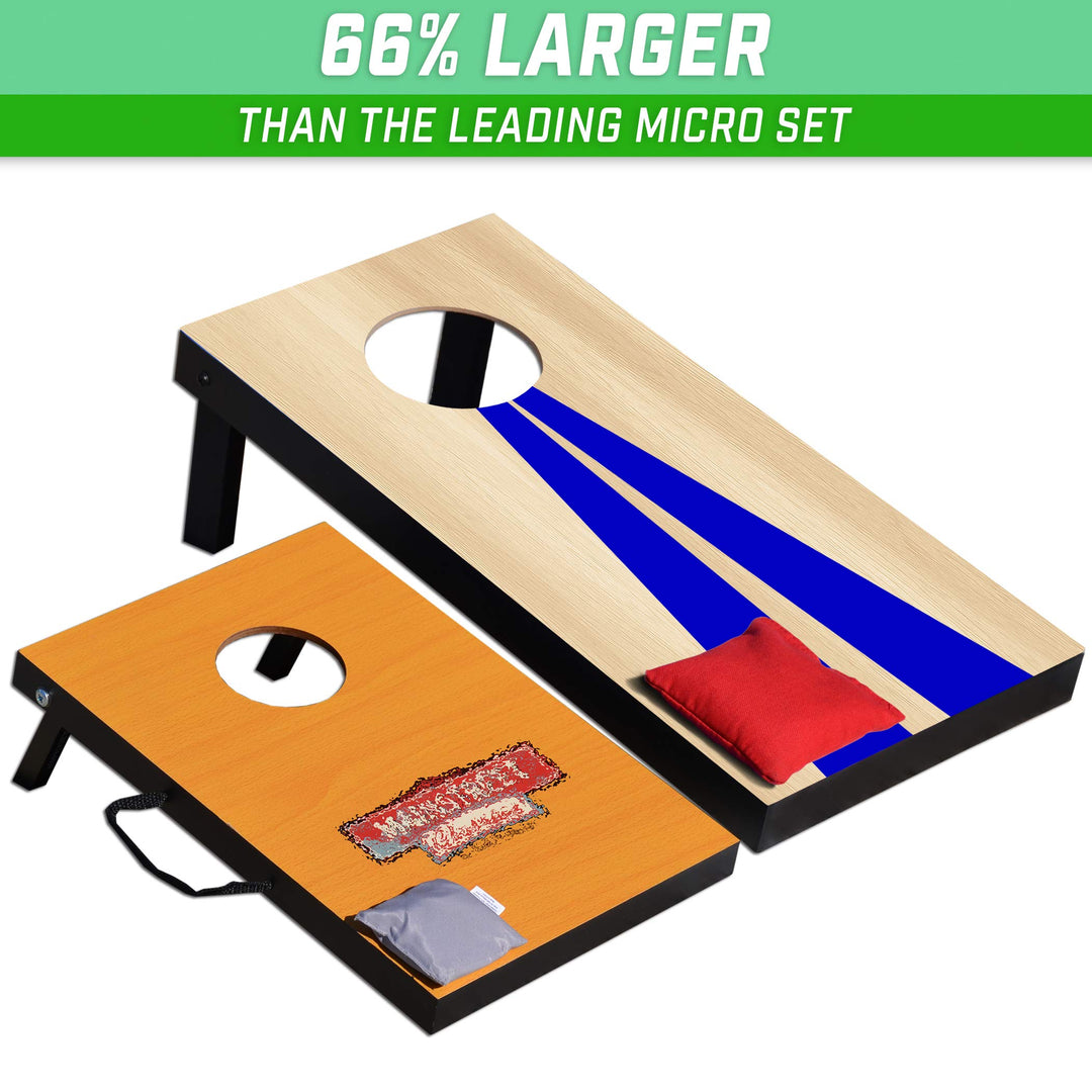 GoSports Cornhole Game Set, Wood Design, 2 ft x 1 ft