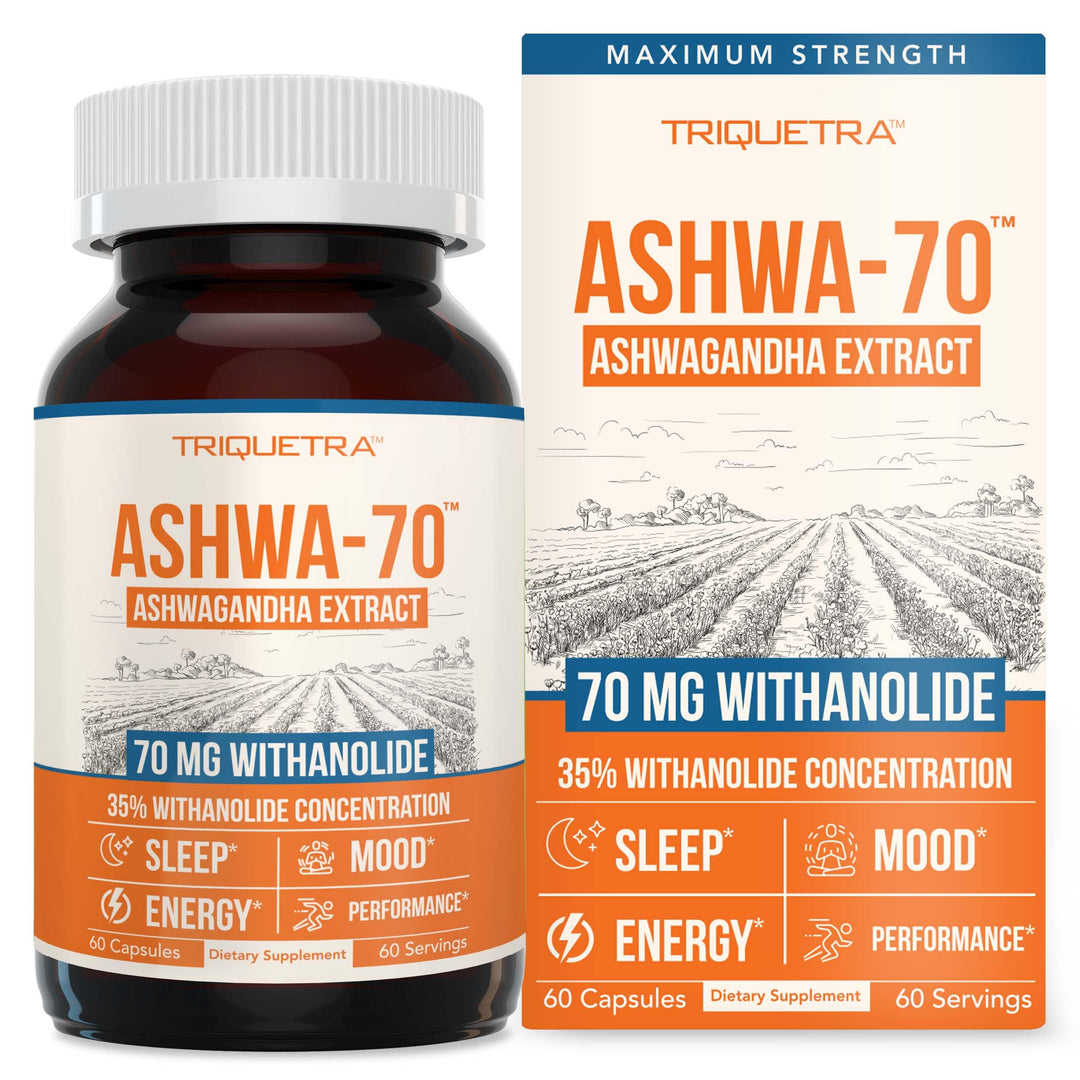 Triquetra Health Ashwagandha Extract, 35% Withanolides, 60 Count