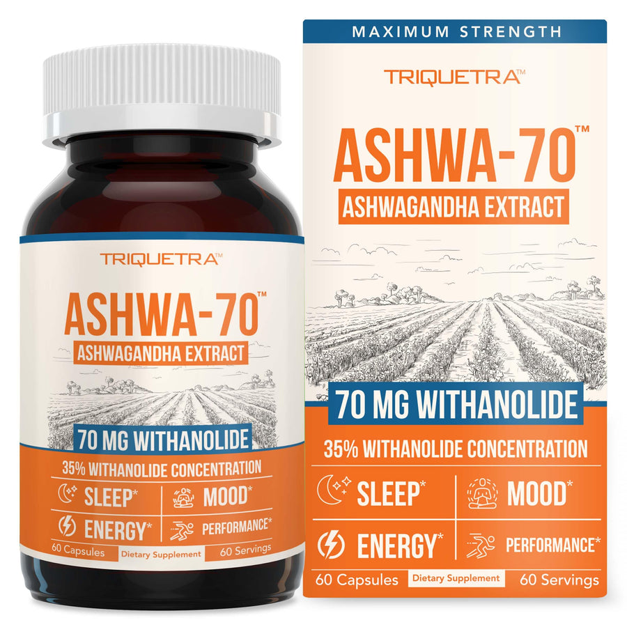 Triquetra Health Ashwagandha Extract, 35% Withanolides, 60 Count