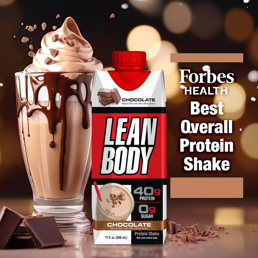 Labrada Lean Body Ready to Drink Protein Shake, Chocolate, 17 fl oz, Pack of 12