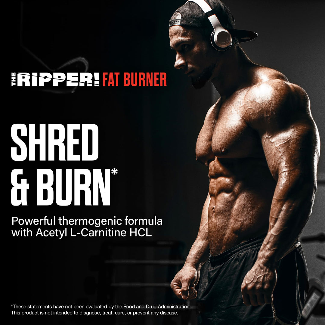 JNX SPORTS The Ripper Thermogenic Fat Burner, Watermelon Candy, 30 Servings