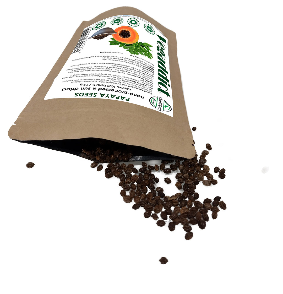 Vegaddict Sun Dried Papaya Seeds, 1000 Count