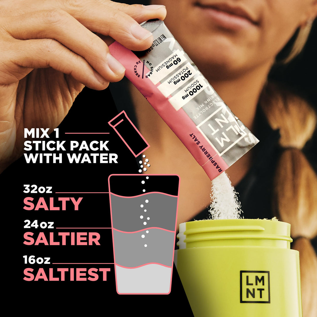 Drink LMNT Electrolyte Drink Mix, Raspberry Salt, 30 Count