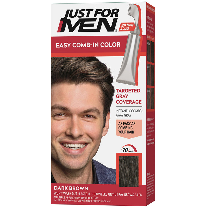 Just for Men Easy Comb-In Color, Dark Brown, A-45