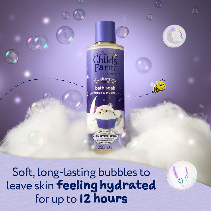 Childs Farm Slumber Time Sleep Bath Soak, Lavender and Moon Milk, 250 ml