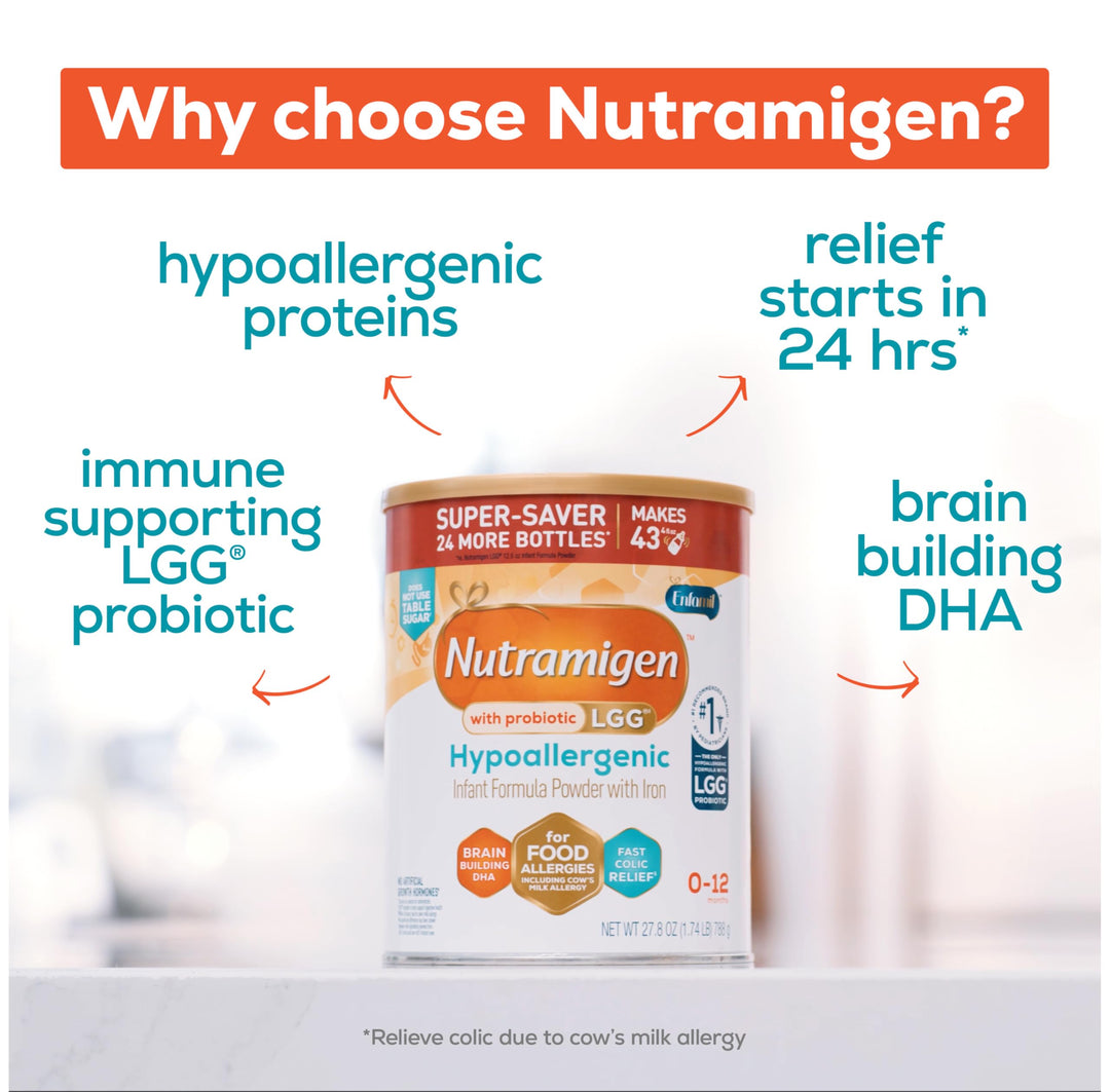 Enfamil Nutramigen Hypoallergenic Baby Formula, Lactose Free, 111.2 oz