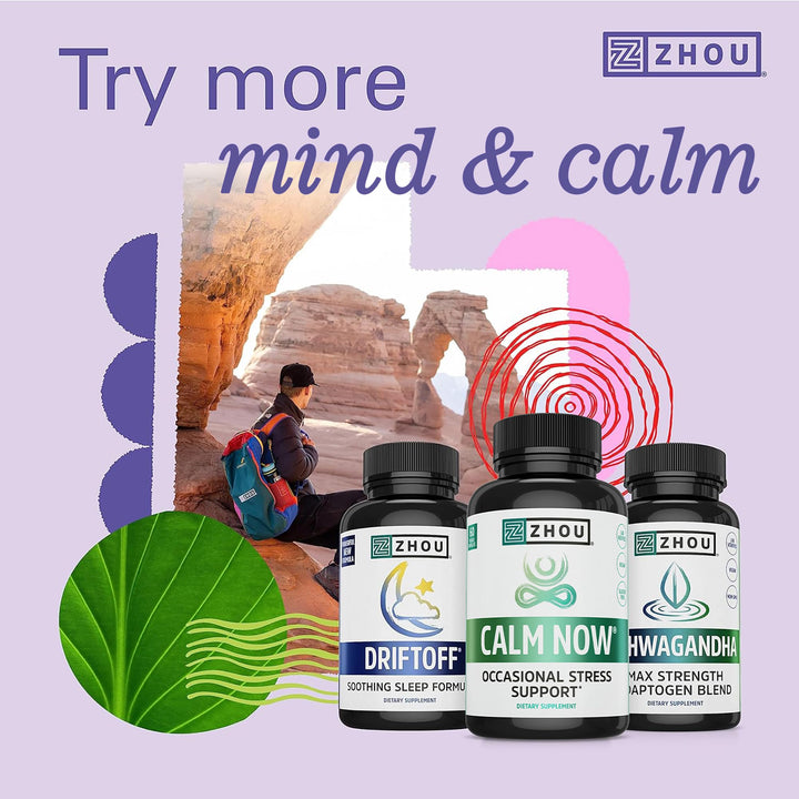 ZHOU Calm Now Soothing Support, 60 Count