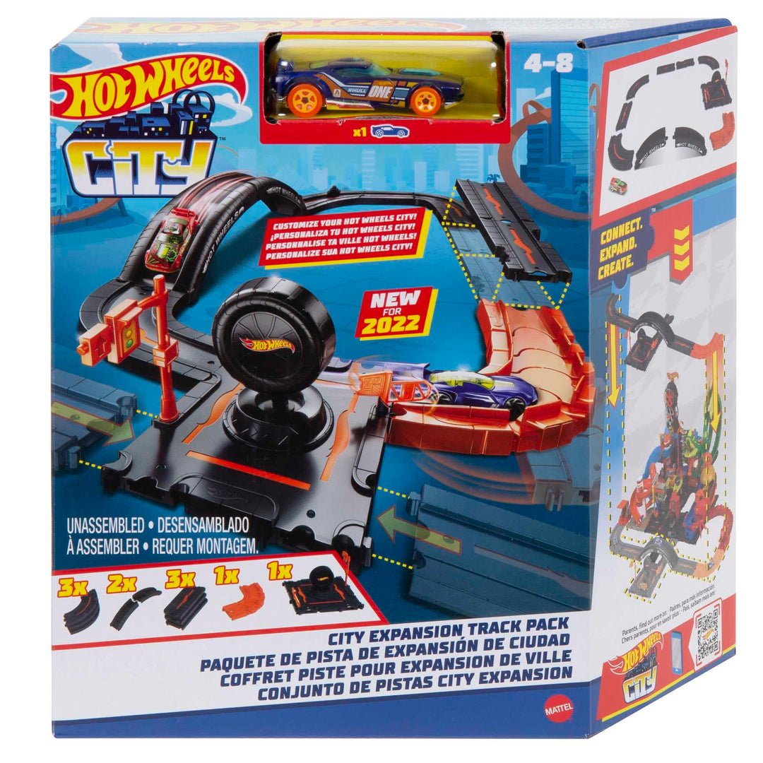 Mattel Hot Wheels City Track Pack, 10 Count
