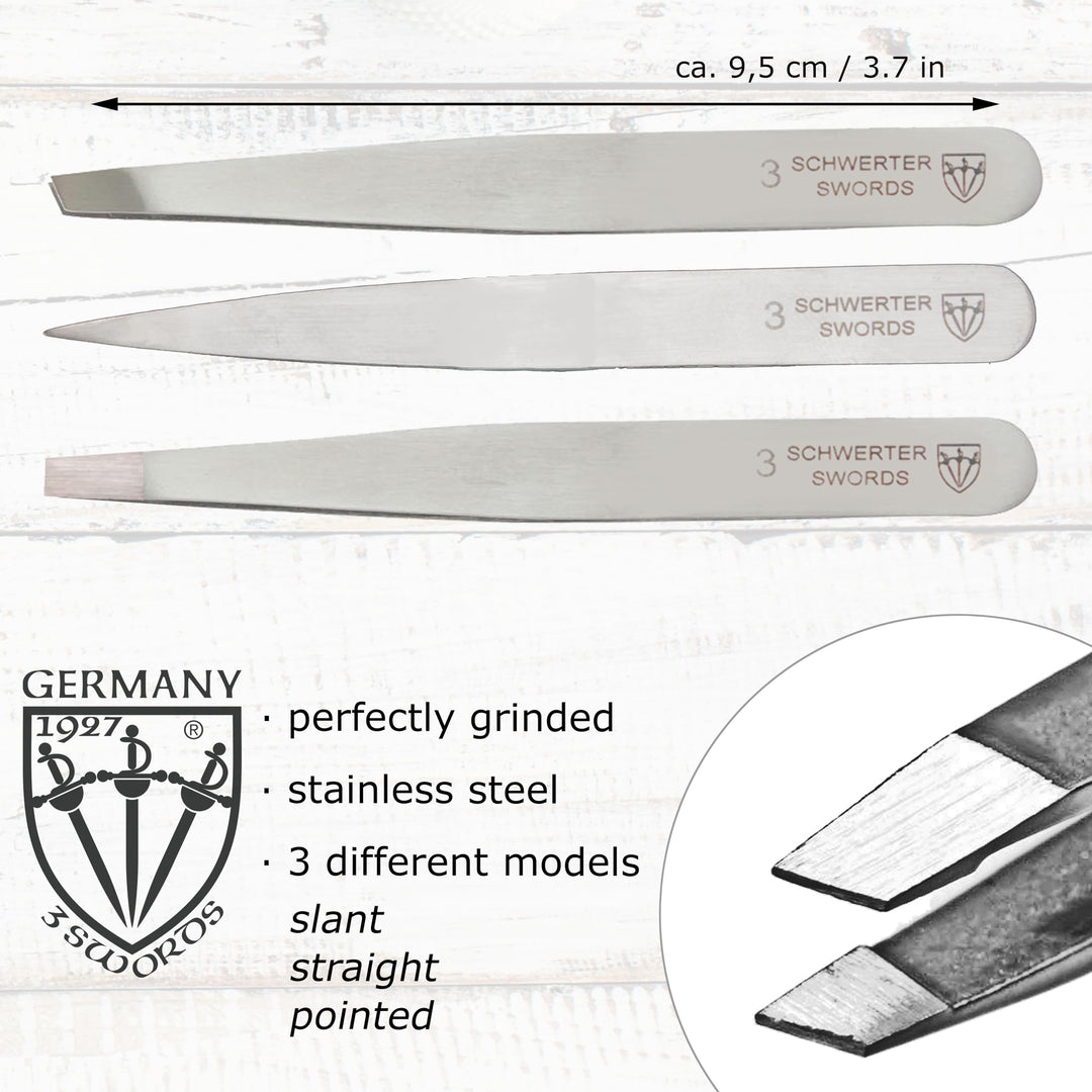 Drei Schwerter Mexico Tweezer Set, 3 Count