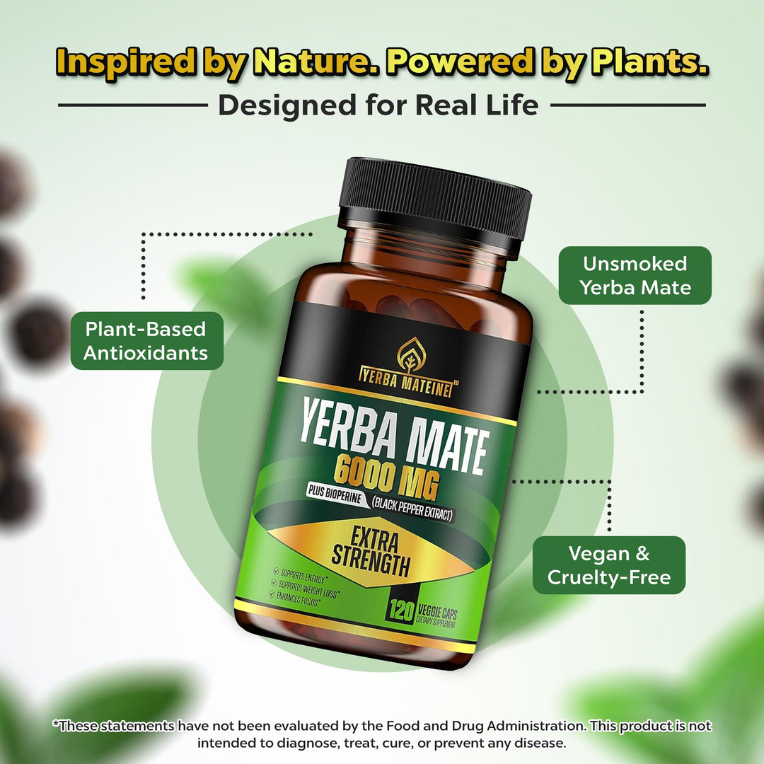 Yerba Mateine Extra Strength Mate, 120 Count