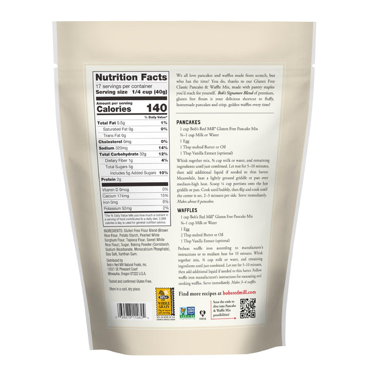 Bobs Red Mill Gluten Free Pancake Mix, 24 oz
