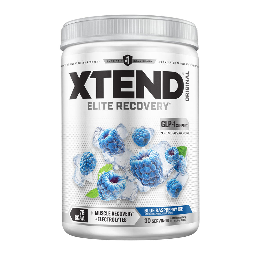 Scivation Xtend Original BCAA Muscle Recovery, Blue Raspberry Ice, 30 Servings