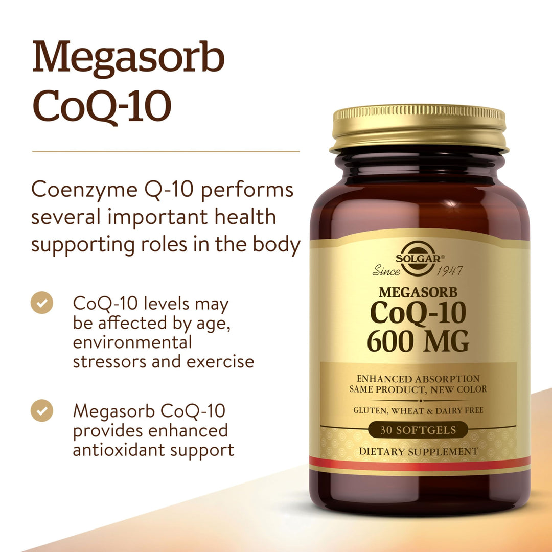Solgar Megasorb CoQ-10, 600 mg, 30 Count