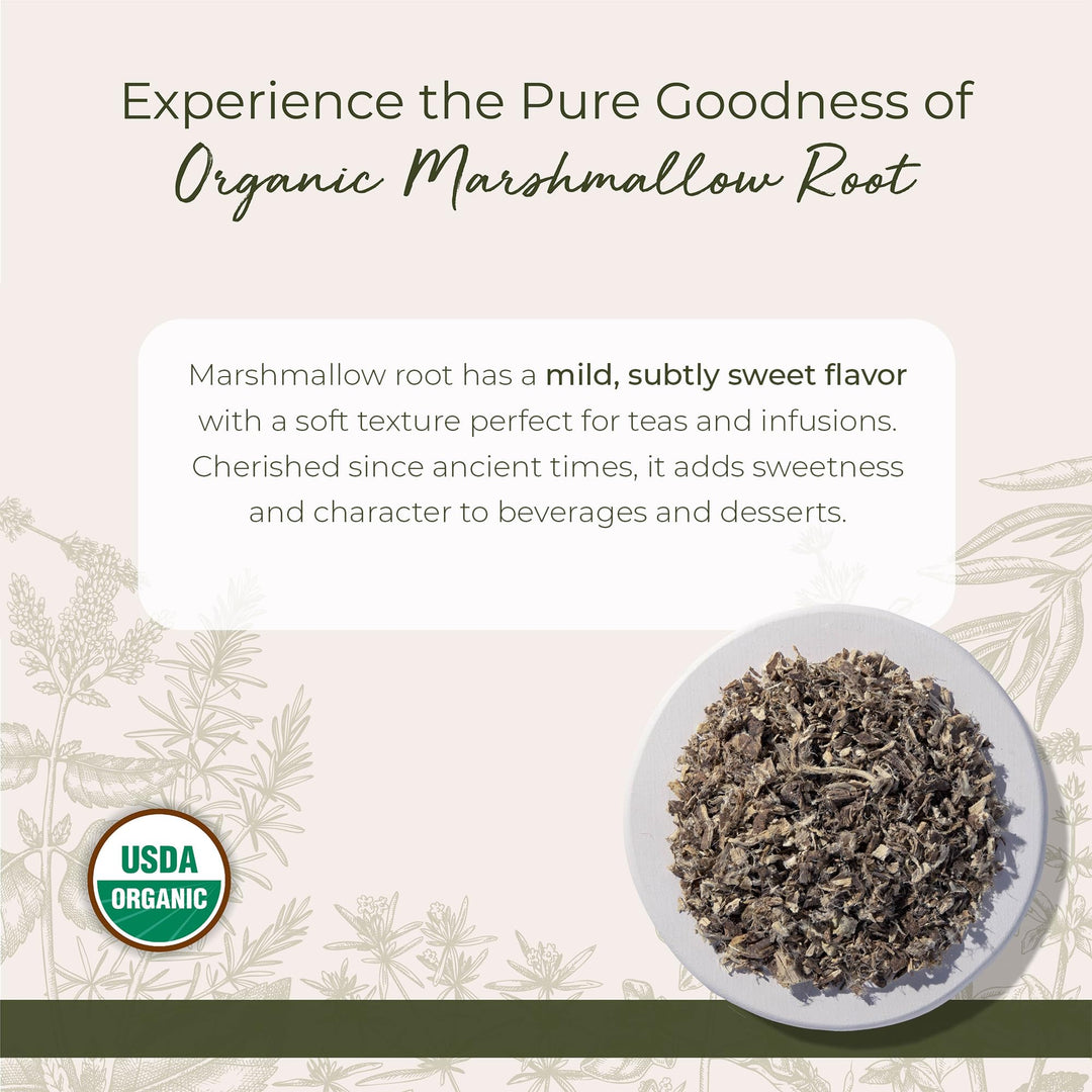 Starwest Botanicals Organic Marshmallow Root, Cut & Sifted, 1 lb