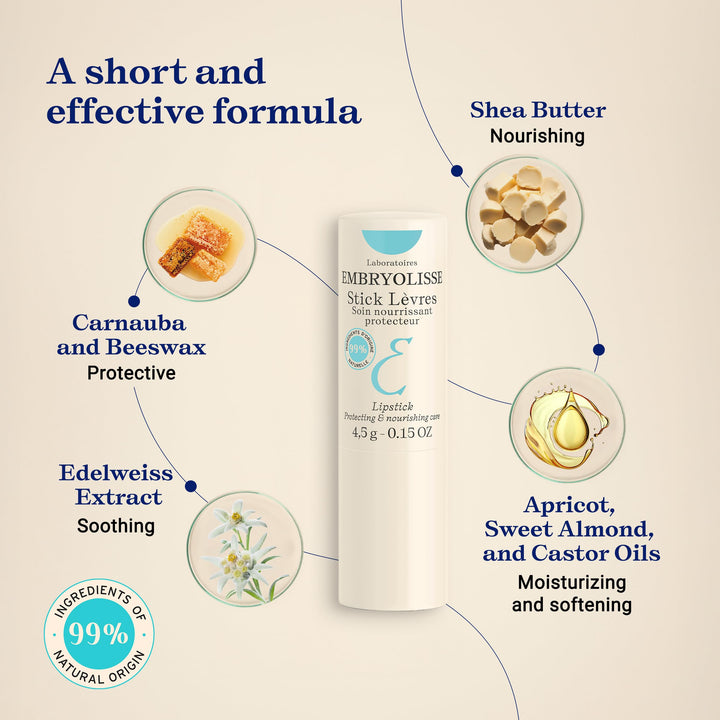 Embryolisse Stick Protecteur Réparateur Lip Balm, 4 g