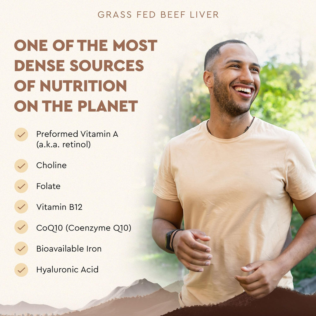 Ancestral Supplements Grass Fed Beef Liver, 180 Count