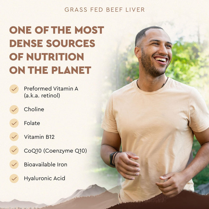Ancestral Supplements Grass Fed Beef Liver, 180 Count