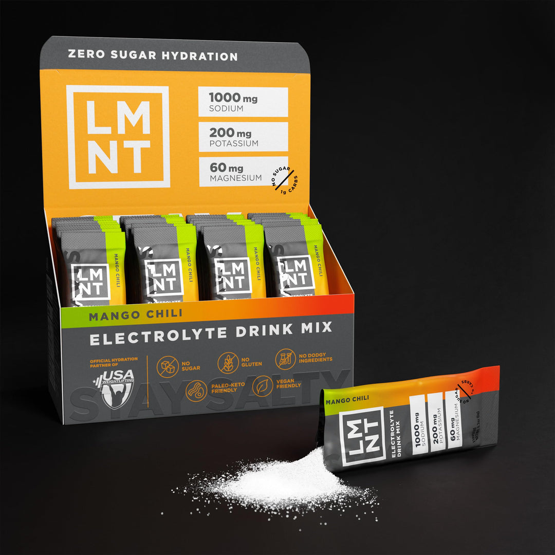 LMNT Elemental Labs Keto Electrolyte Powder, Mango Chili, 30 Count