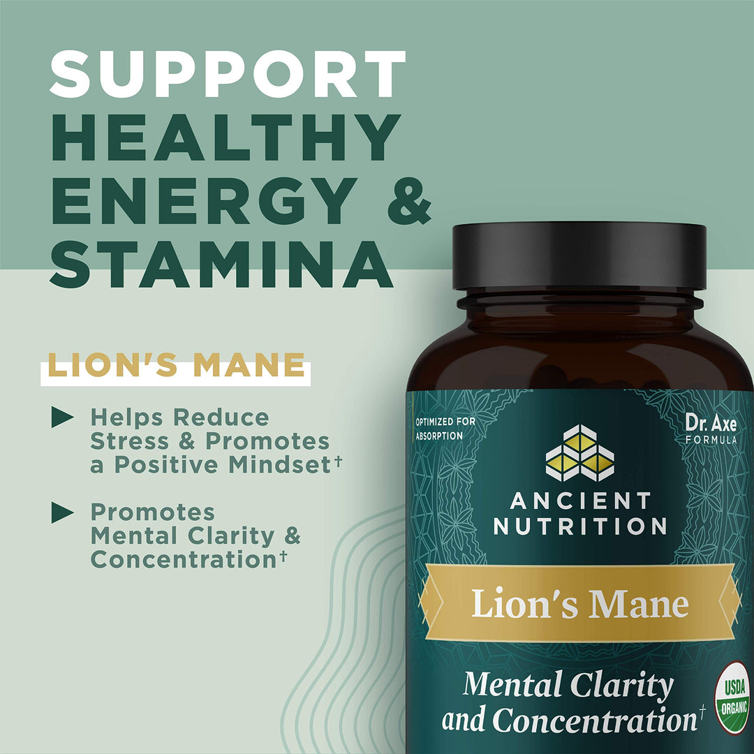 Ancient Nutrition Lion's Mane Mushroom Tablets