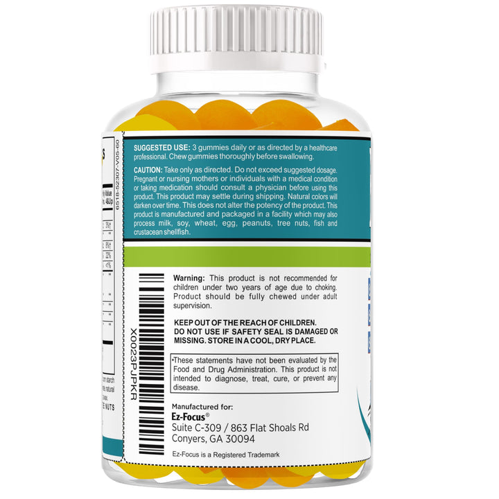Celebrity LifeStyle Product Ez Focus Gummies, Kids Focus Supplement