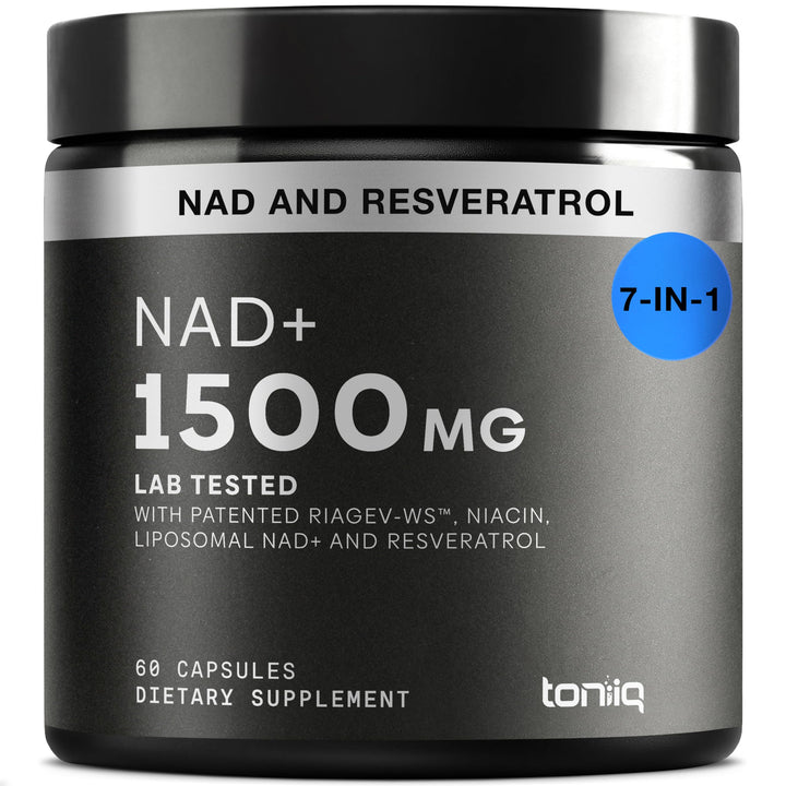 Toniiq Liposomal NAD+ and Resveratrol, 1500mg