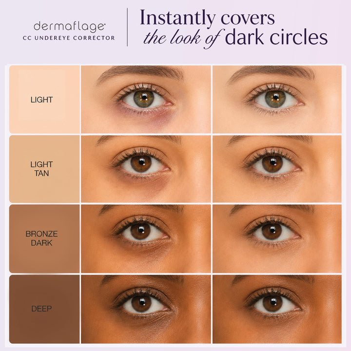 Dermaflage Full Coverage Concealer Cream, Bronze Dark, 6 g
