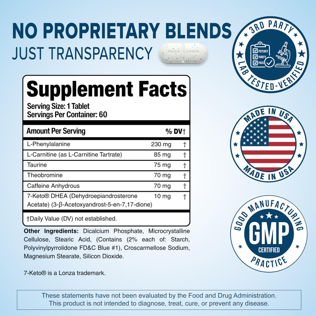 PhenAprin Appetite Suppressant, 60 Count