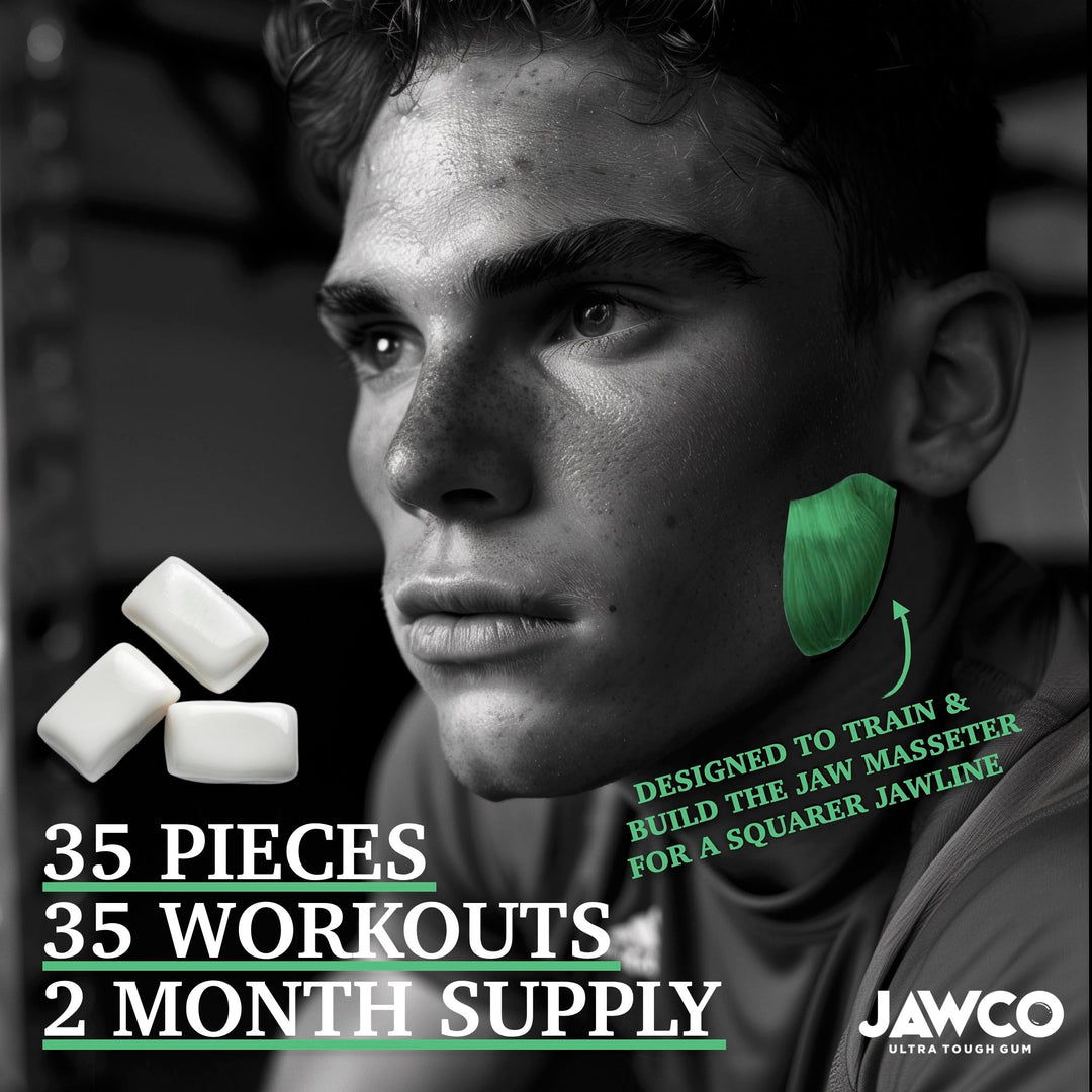 JAWCO Jawline Chewing Gum, Mighty Mint, 1 Count