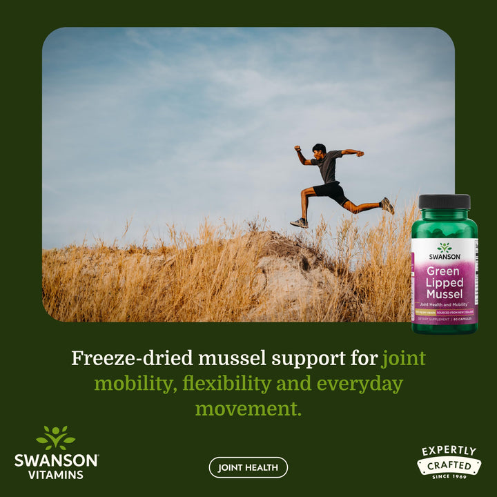 Swanson Green Lipped Mussel, 500 mg, 60 Count