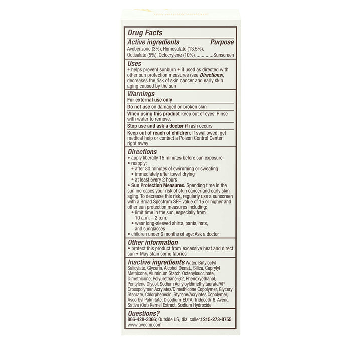 Aveeno Protect & Hydrate Moisturizing Face Sunscreen Lotion, SPF 60