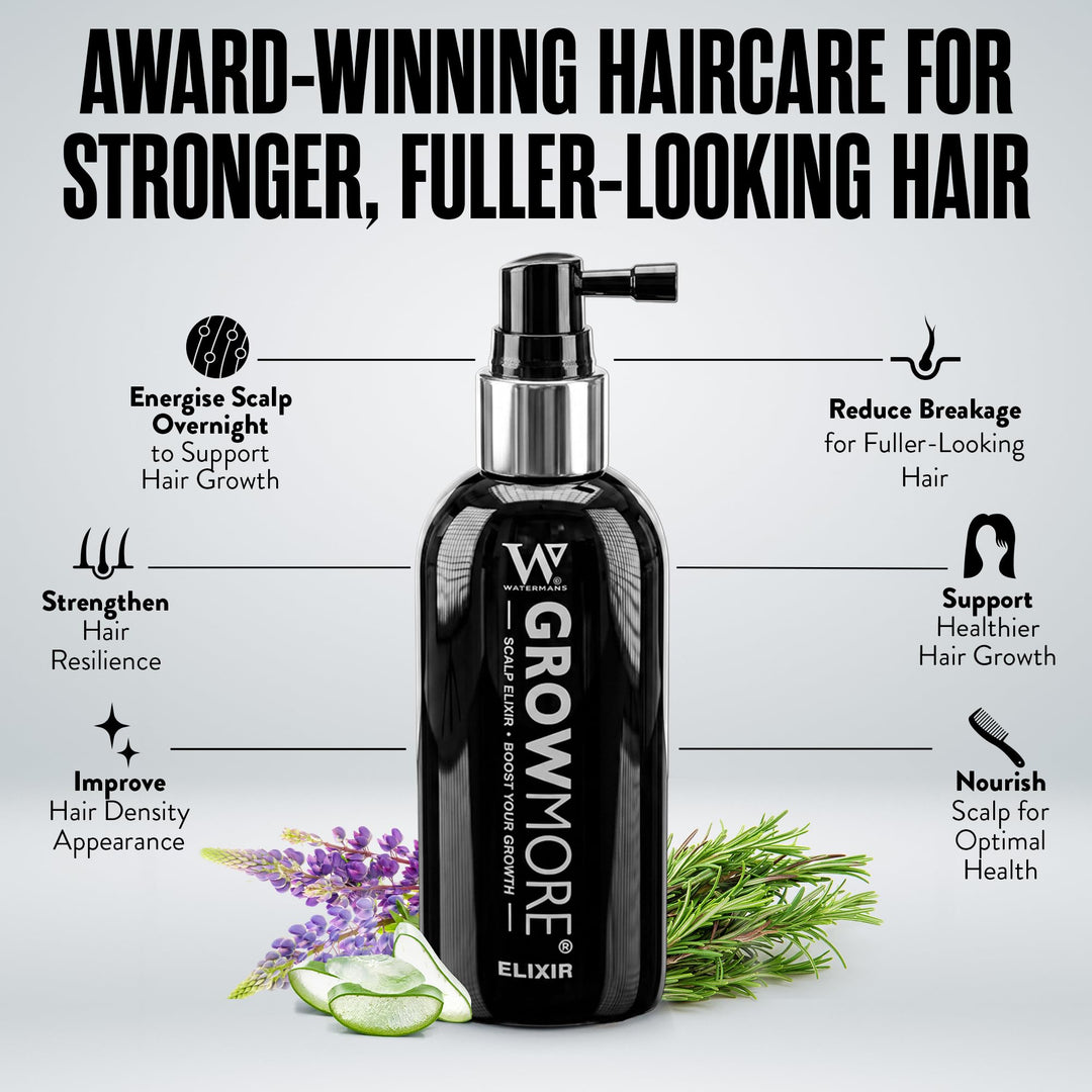 Watermans Grow More Elixir of Hair Scalp Treatment, 100 ml