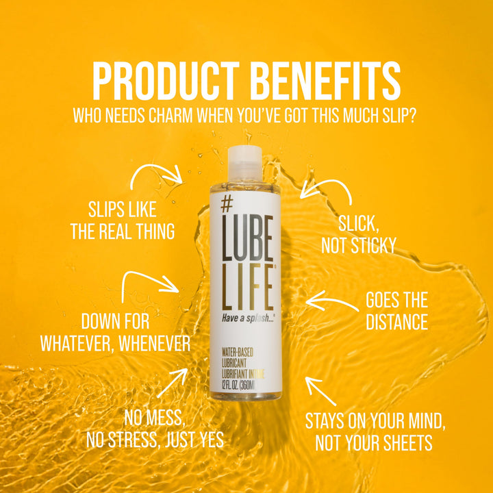 LubeLife Water-Based Personal Lubricant, 12 fl oz
