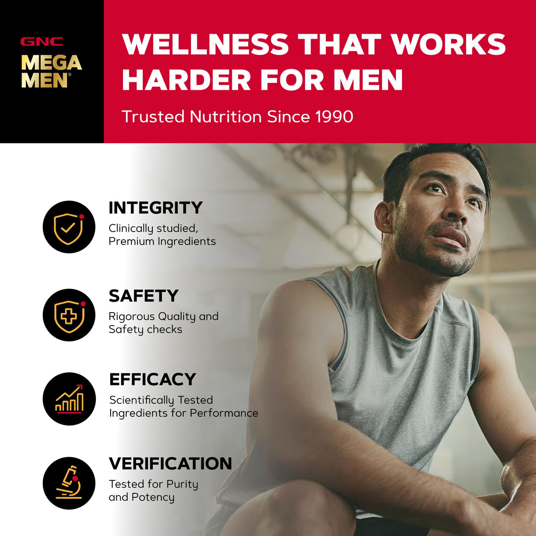 GNC Mega Men Sport Multivitamin Caplets, 180 Count