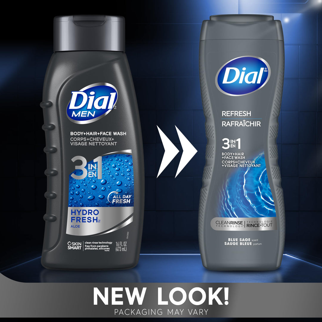Dial Hair And Body Wash, Hydro Fresh, 16 fl oz