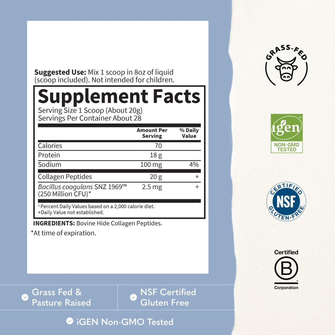 Garden of Life Collagen Powder, Unflavored, 28 Servings