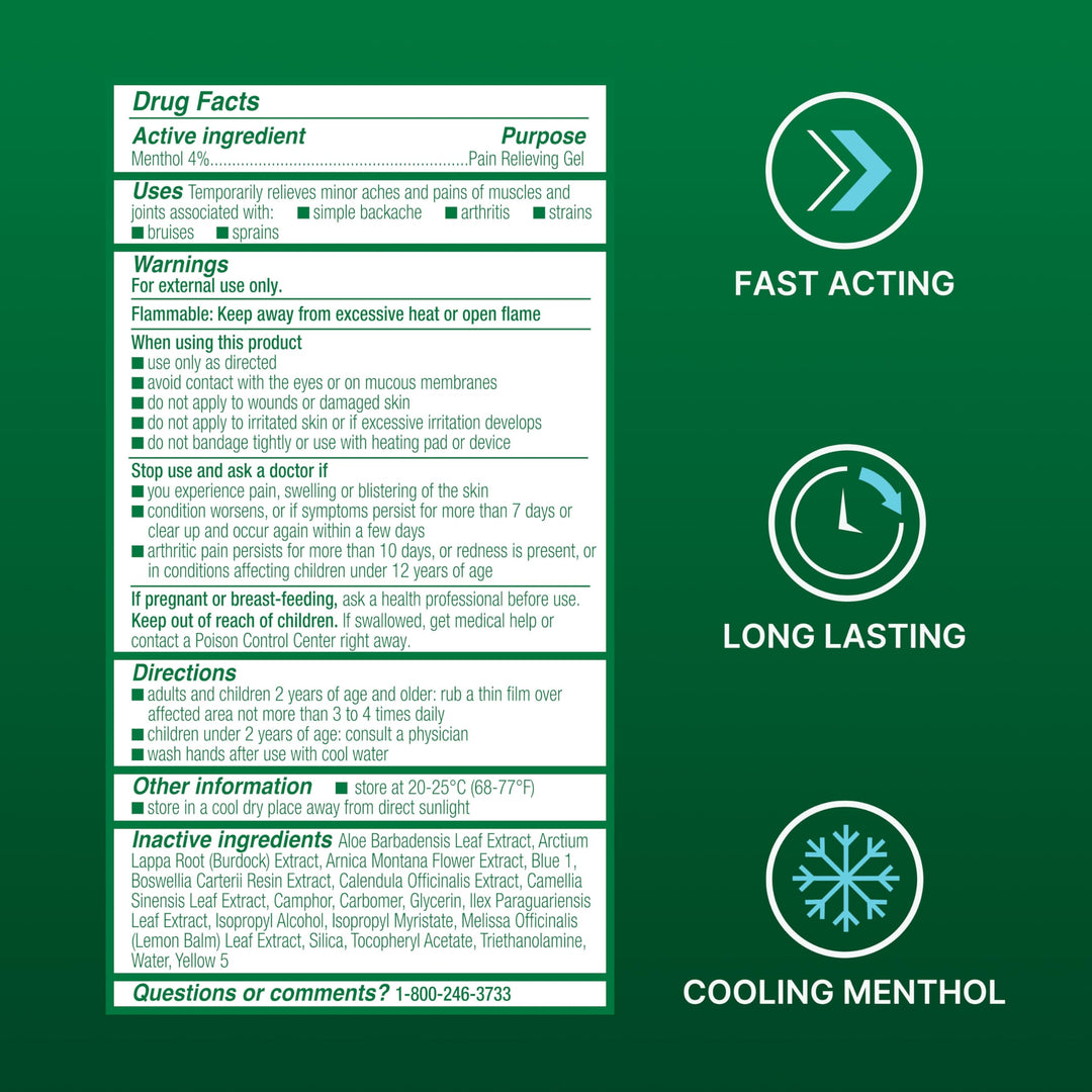 Biofreeze Pain Relieving Gel, 118 g