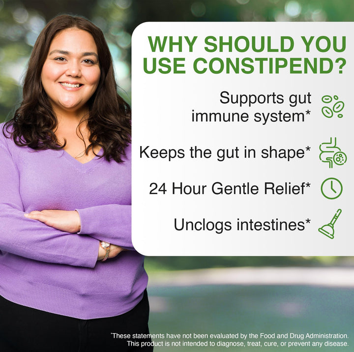Constipend Laxative and Colon Cleanse Supplement, 120 Count