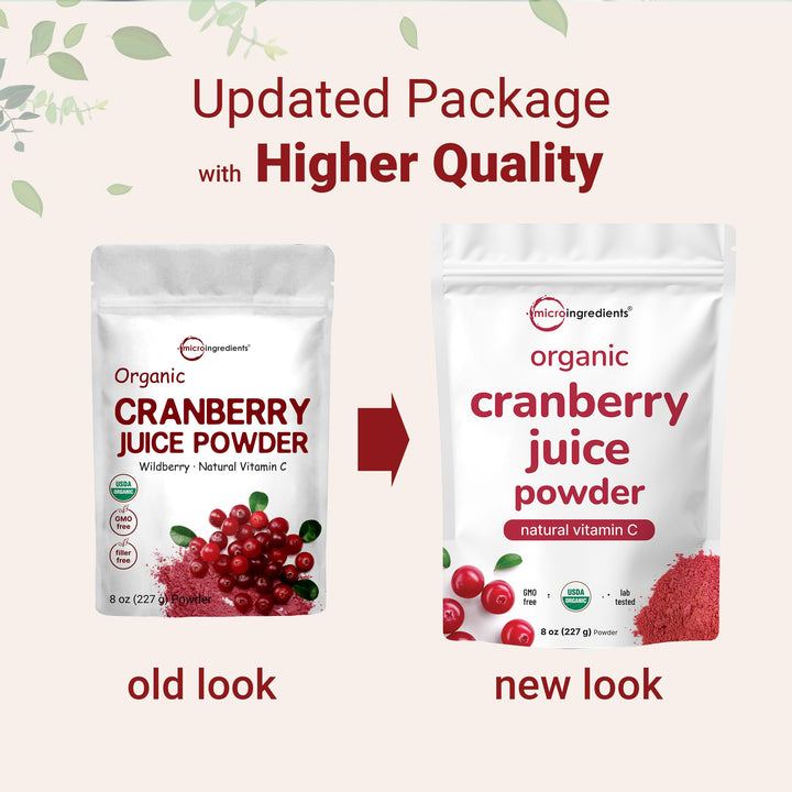 Micro Ingredients Organic Cranberry Juice Powder, 8 oz