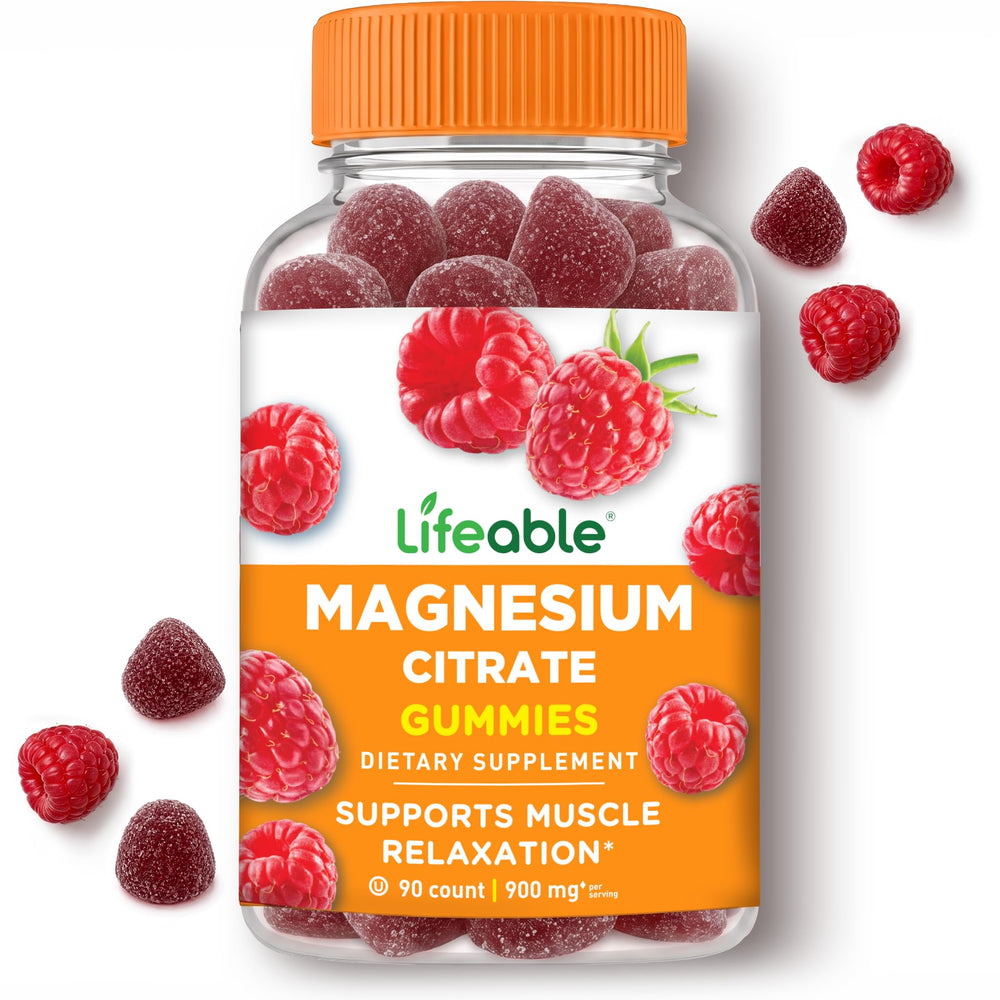 Lifeable Magnesium Citrate Gummies, 900 mg, 90 Count