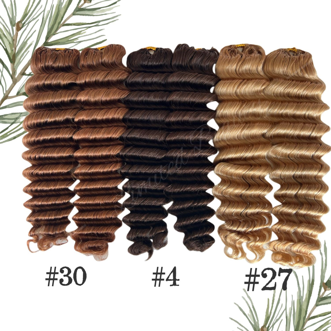 Limited Beauty Deep Wave Crochet Human Hair, 20 Inch, 120 g