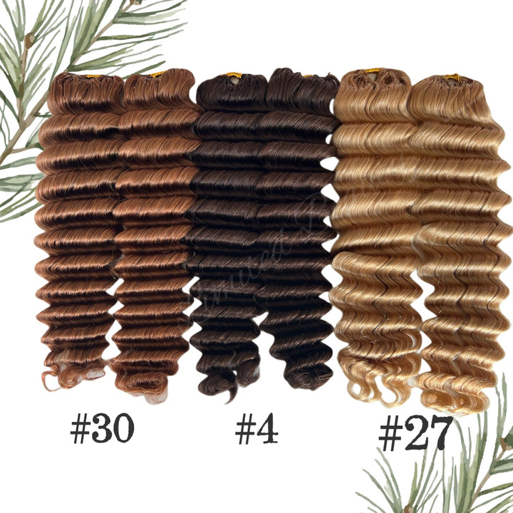 Limited Beauty Deep Wave Crochet Human Hair, 20 Inch, 120 g