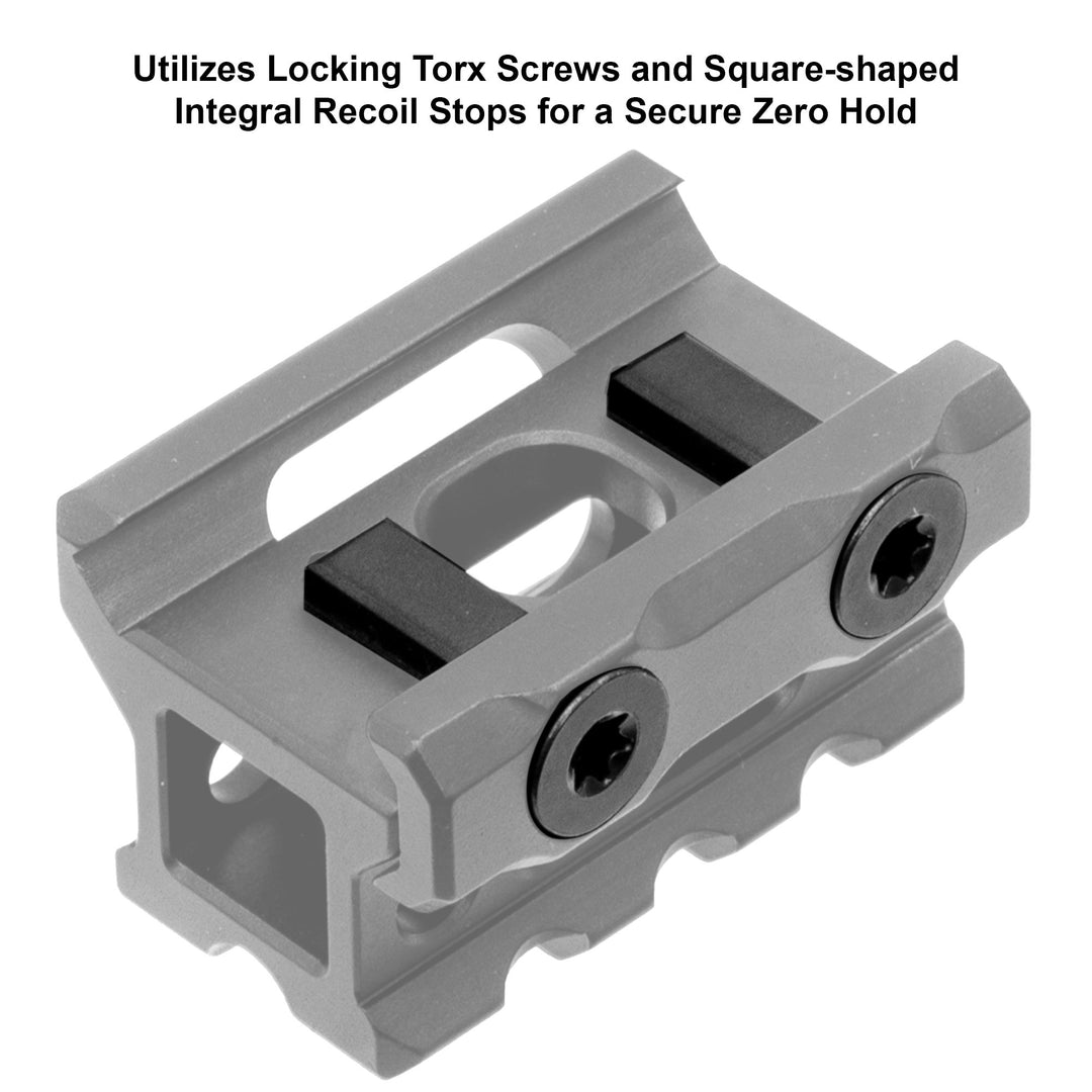 UTG Super Slim Picatinny Riser Mount, 3 Slots, 0.75 in