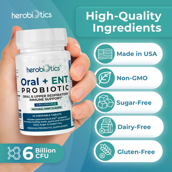 herobiotics Dental Probiotics, 6 Billion CFU