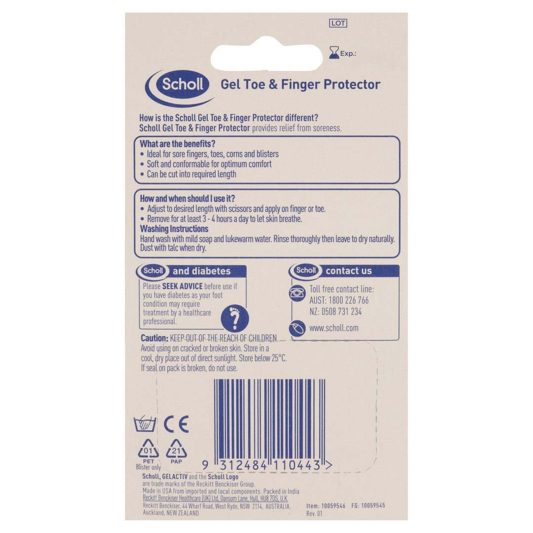 Dr. Scholl's Silicone Toe Protectors, 1 Count
