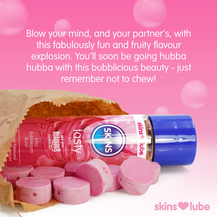Skins Bubblegum Water-Based Lube, 4.4 oz