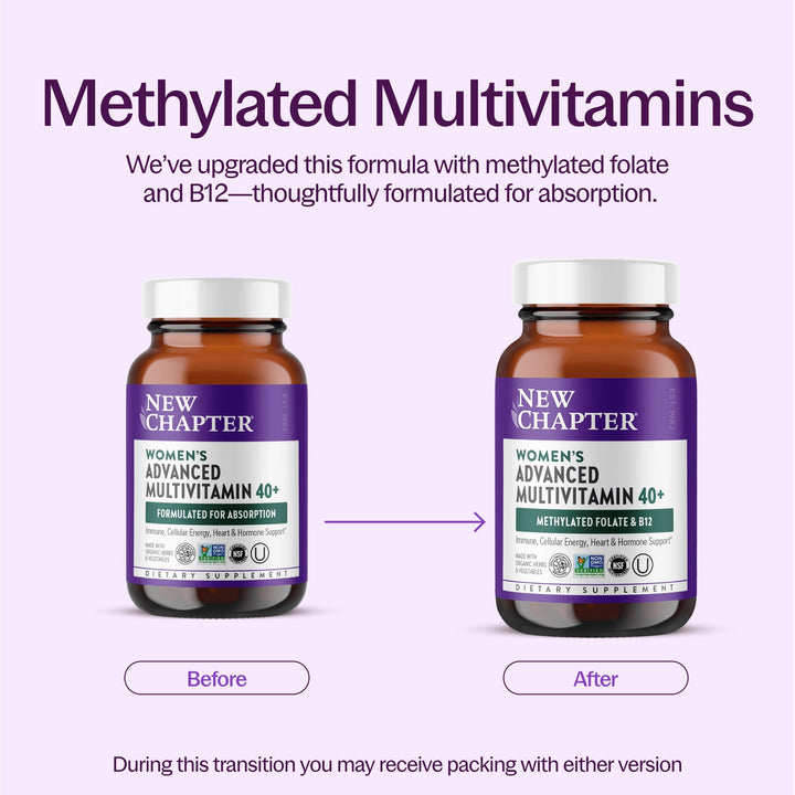 New Chapter Women's Multivitamin 40 Plus, Berry, 96 Count