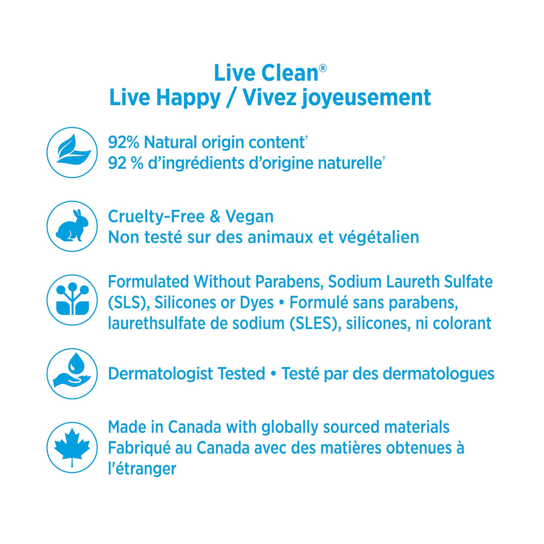 Live Clean Fresh Water Hydrating Shampoo, 12 fl oz