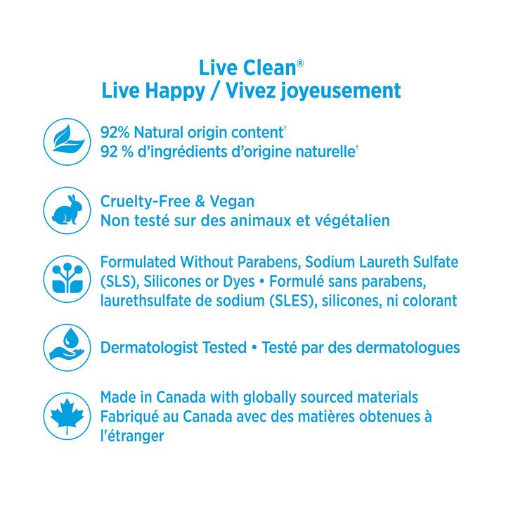 Live Clean Fresh Water Hydrating Shampoo, 12 fl oz