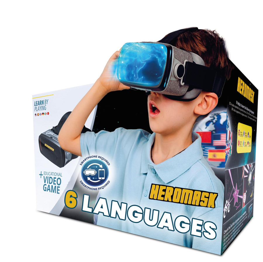 Heromask Educational VR Headset, Spanish Games, Kids