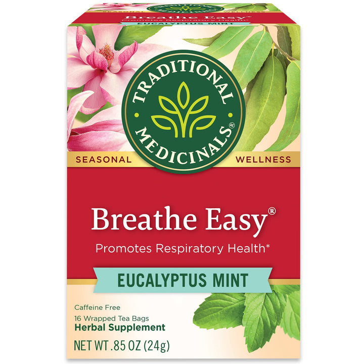Traditional Medicinals Breathe Easy Tea, Eucalyptus Mint, 16 Count